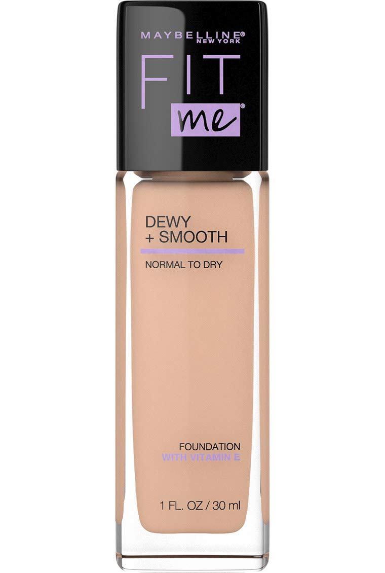230816052232511_1 Maybelline Fit Me Dewy + Smooth Foundation Makeup, Nude Beige, 1 Count - Image 1
